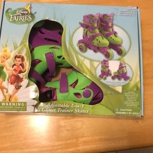 Disney Fairies Adjustable Glitter Trainer Skates